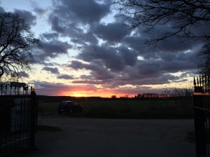 Got a few awesome sunsets in the polish countryside.